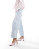 Skepper slingback block heeled shoes in light pink leather