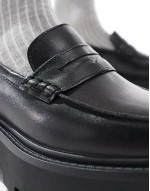 Cadaycia chunky loafers in black leather