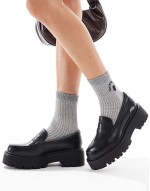 Cadaycia chunky loafers in black leather