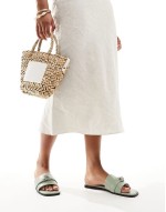 Radiance sliders with hardware in pistachio